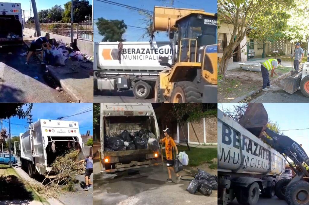 CONTINÚAN LOS OPERATIVOS MUNICIPALES DE LIMPIEZA EN BERAZATEGUI