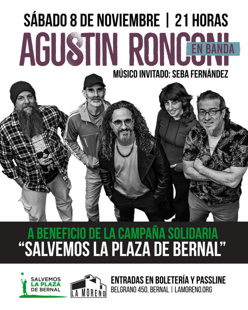 AGUSTÍN RONCONI EN BANDA LLEGA AL TEATRO DE LA MORENO