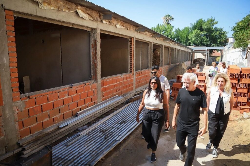 AVANZAN LOS TRABAJOS DE CONSTRUCCIÓN DEL NUEVO EDIFICIO DE LA ESCUELA SECUNDARIA Nº 8 DE DON BOSCO