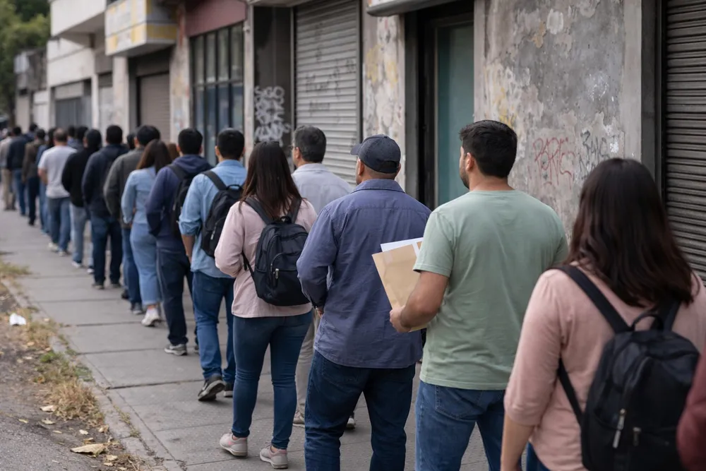 CRISIS LABORAL: CRECE LA BÚSQUEDA DE EMPLEO MIENTRAS CAEN LAS OPORTUNIDADES