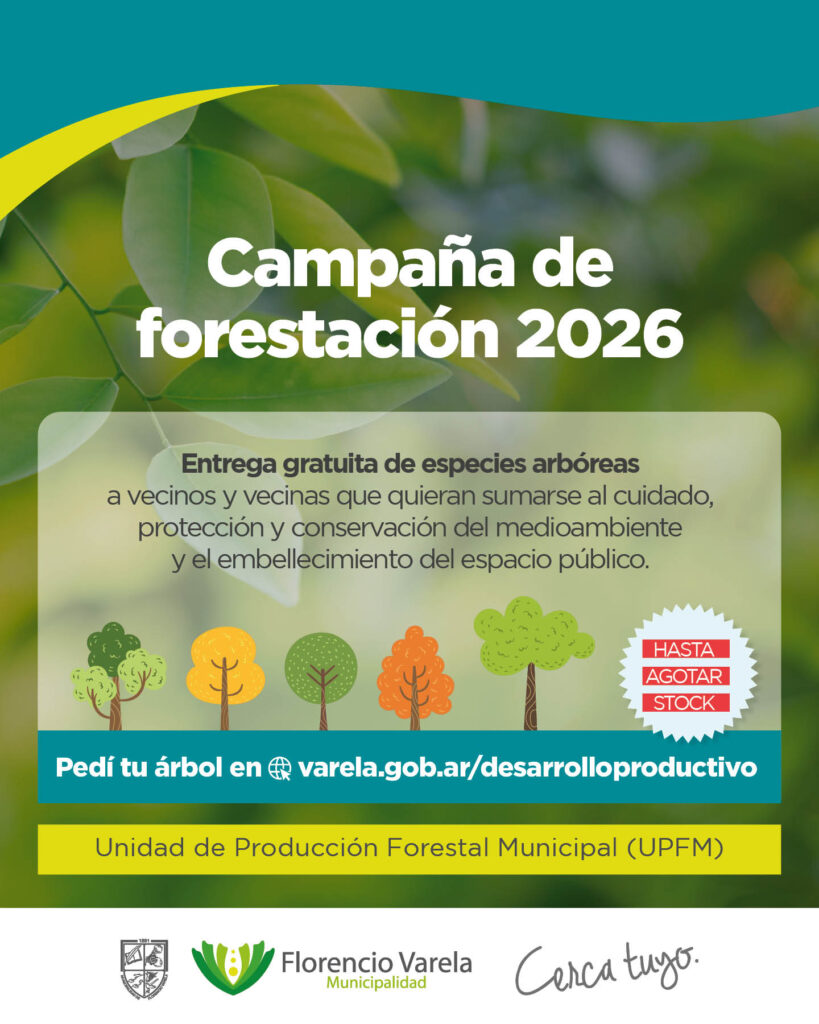 VARELA: INVITAN AL PROGRAMA DE FORESTACIÓN