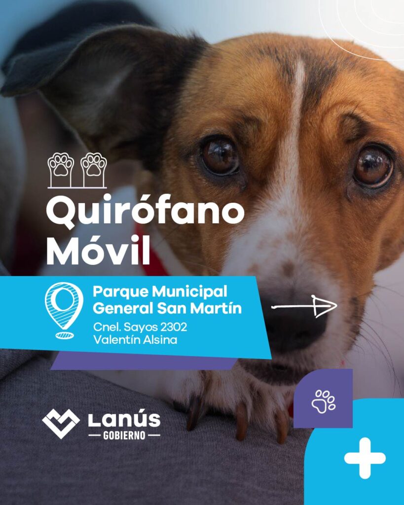 LANÚS: QUIRÓFANO MÓVIL EN EL PARQUE MUNICIPAL GENERAL SAN MARTÍN
